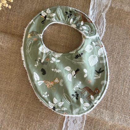 Bavoir Animaux vert