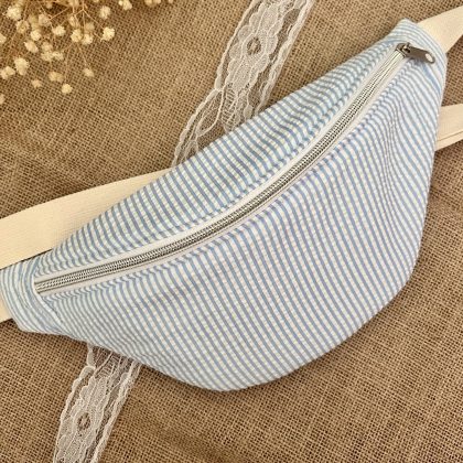 Sac banane - Rayure bleue